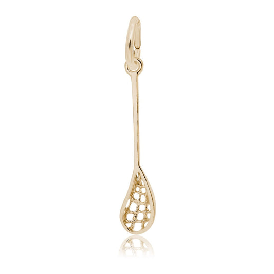 Lacrosse Stick Charm in 14K Yellow Gold