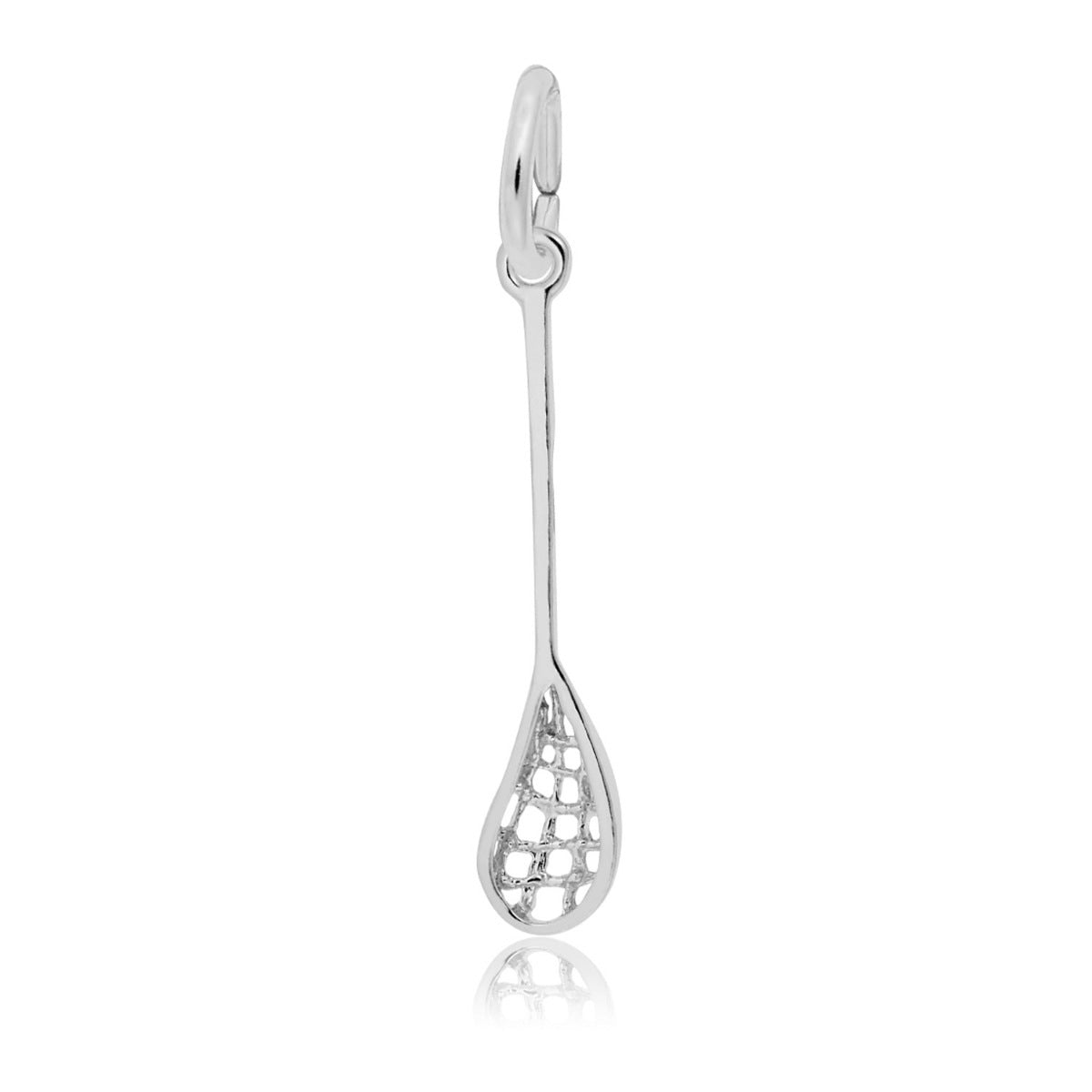 Lacrosse Stick Charm in Sterling Silver