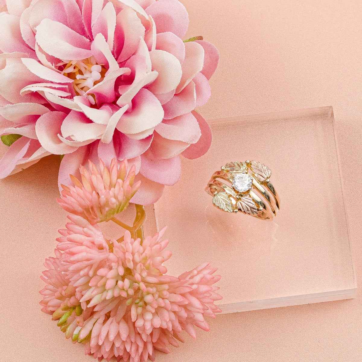 Noventa & Black Hills Gold 1/2 ct. tw. Round Diamond Solitaire Engagement Ring in 10K Yellow Gold side profile