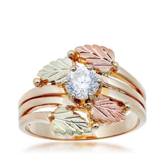Black Hills Gold 3/4 ct. tw. Round Brilliant Diamond Solitaire Engagement Ring in 10K Yellow Gold
