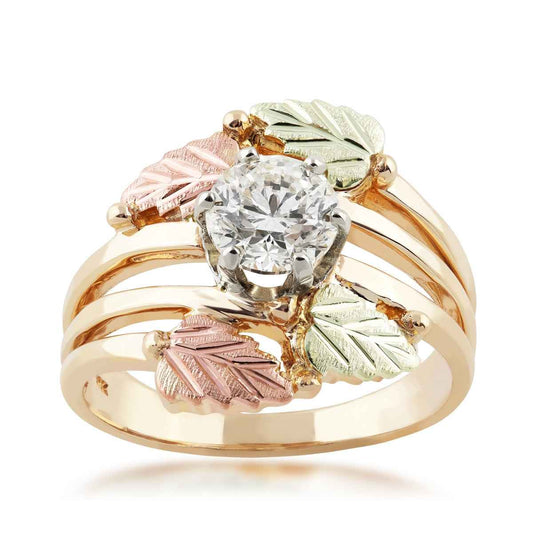 Noventa & Black Hills Gold 3/4 ct. tw. Round Diamond Solitaire Engagement Ring in 10K Yellow Gold