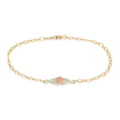 Black Hills Gold Rose Bracelet in 10K Yellow Gold