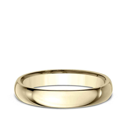 Benchmark Men's 4.0mm Polished Light Comfort-Fit Wedding Band in 10K Yellow Gold