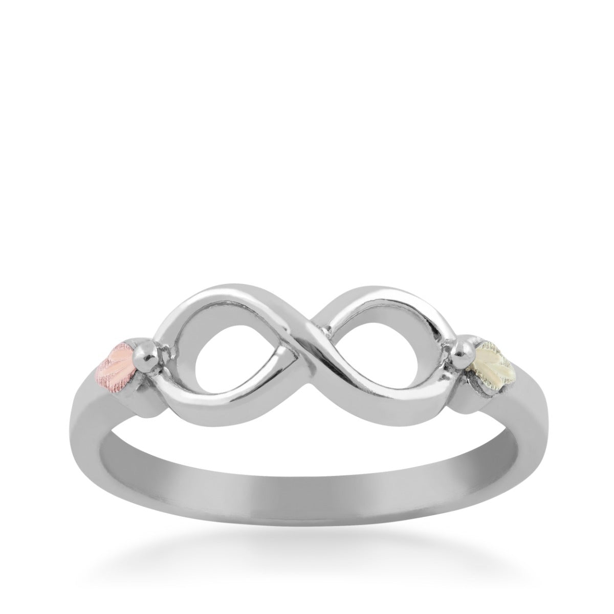 Black Hills Gold Infinity Ring in Sterling Silver