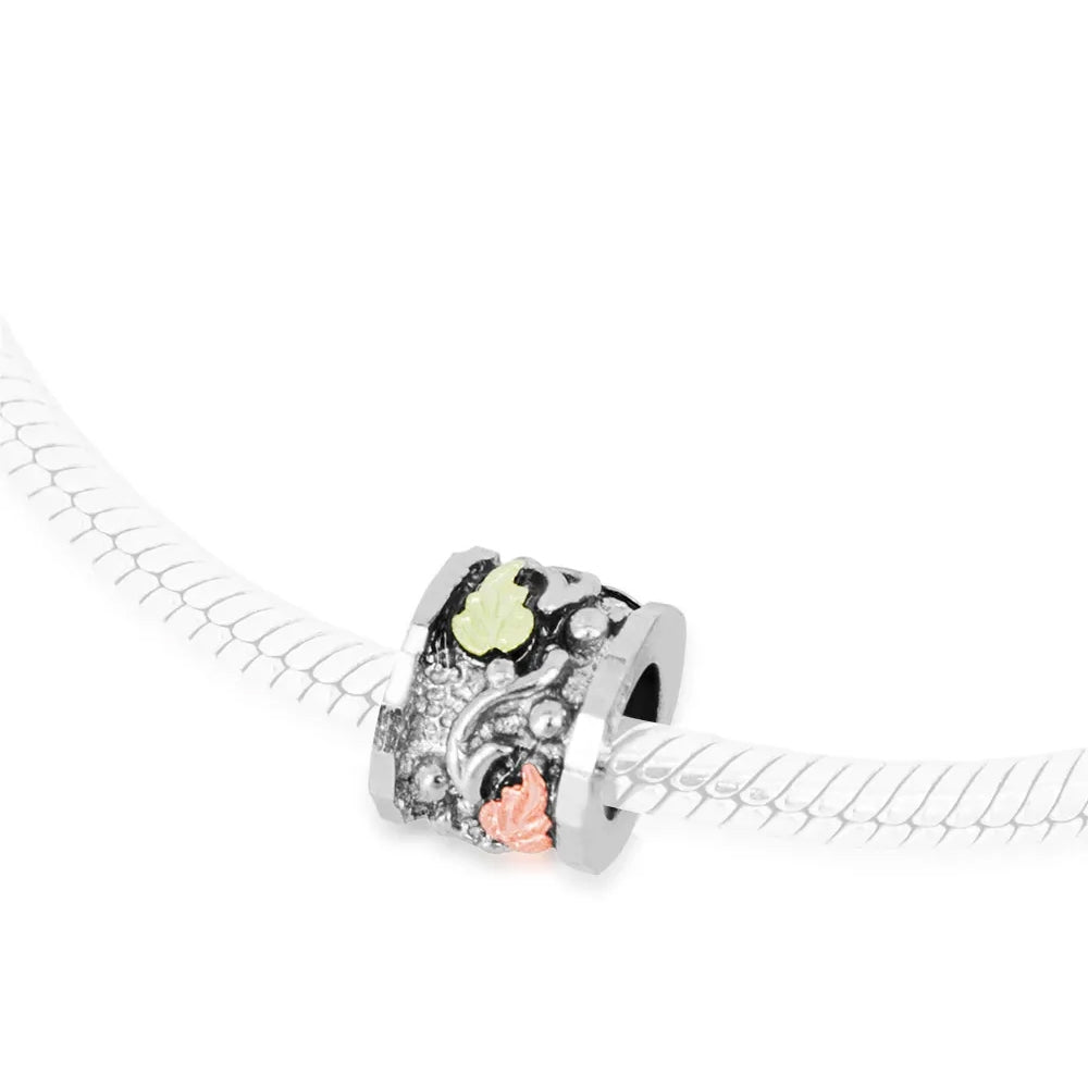 Black Hills Gold Small Bracelet Bead in Sterling Silver