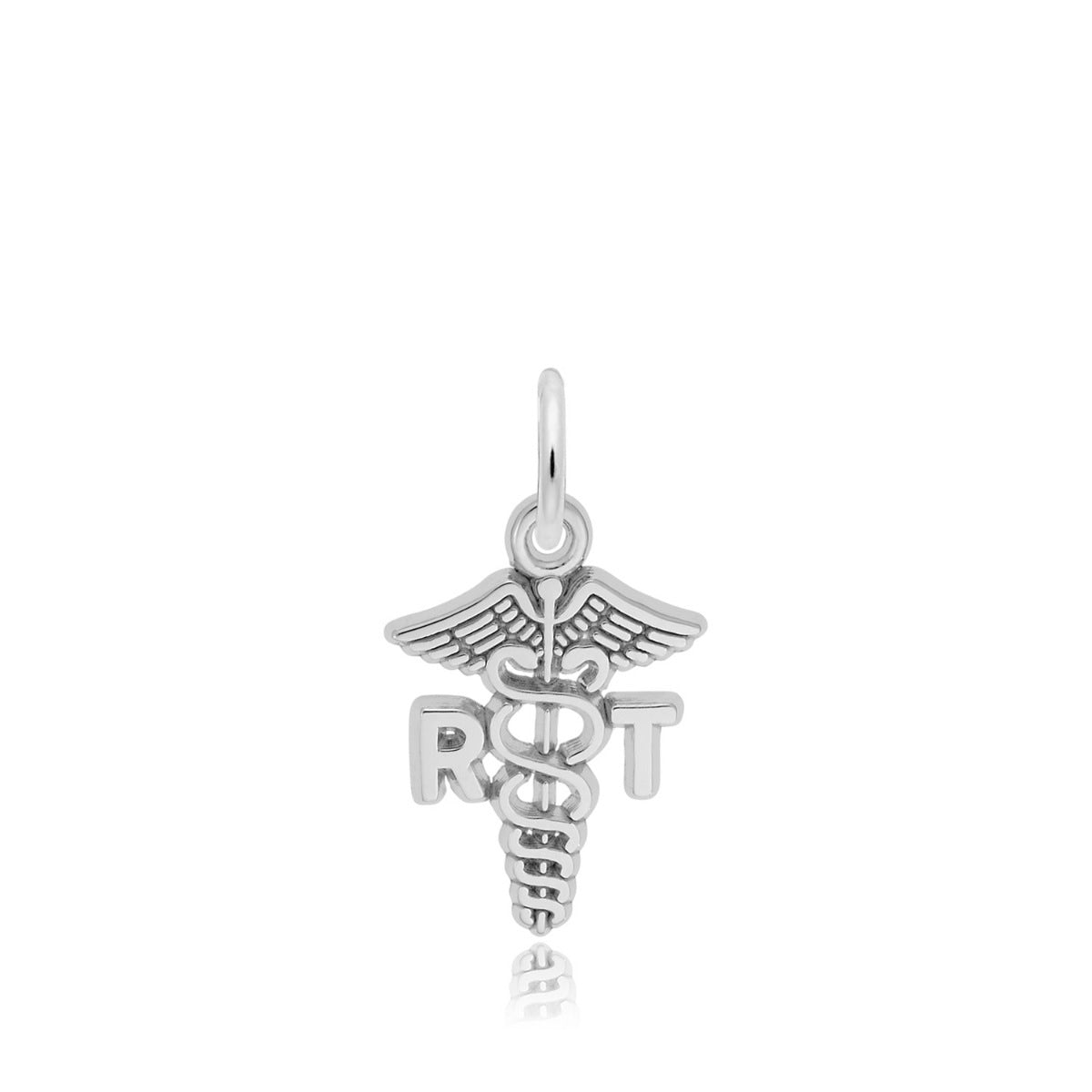 RT Caduceus Charm in Sterling Silver