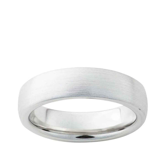 Men's 6mm Serinium Dome Band with Satin Finish
