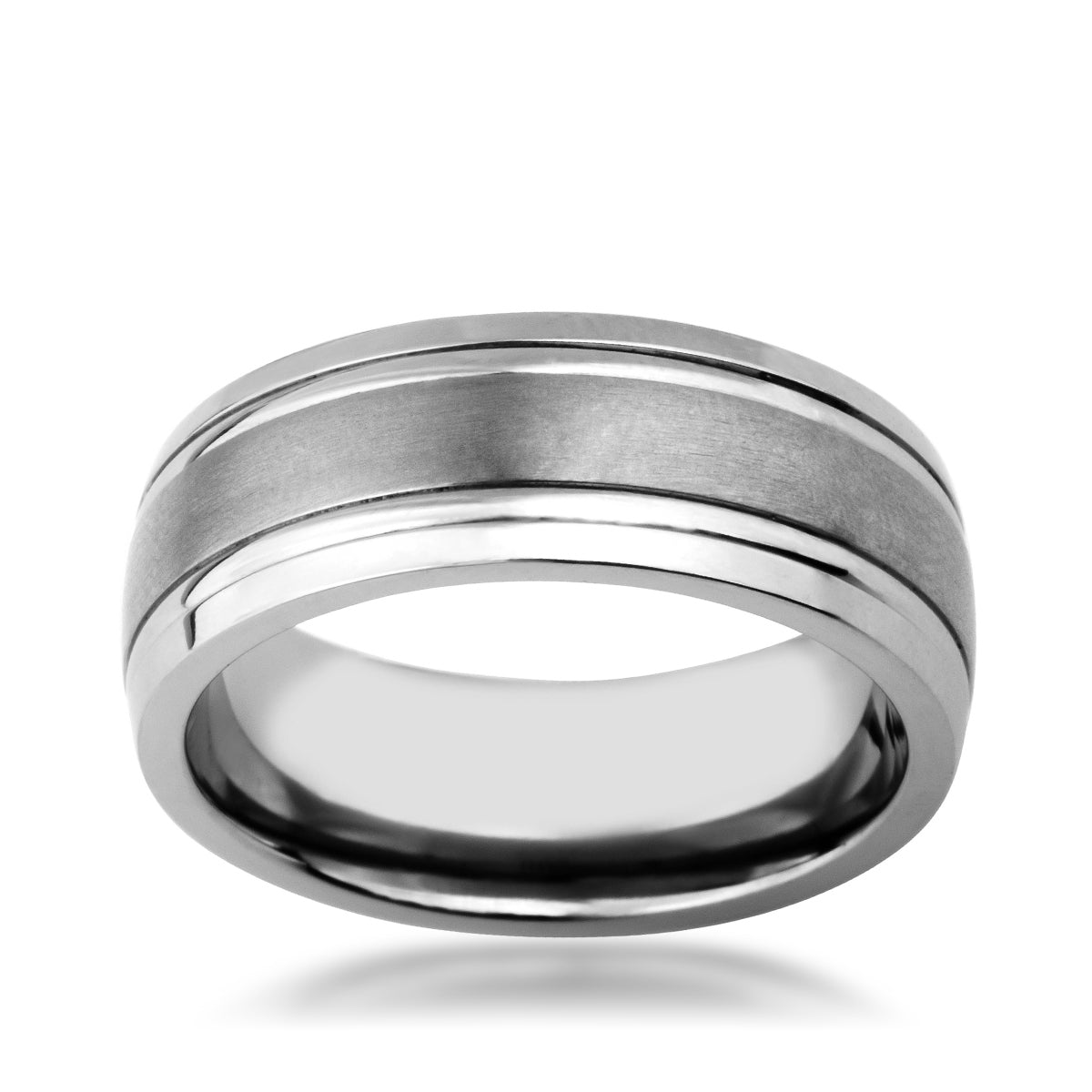 Men's 8mm Wedding Ring in Titanium