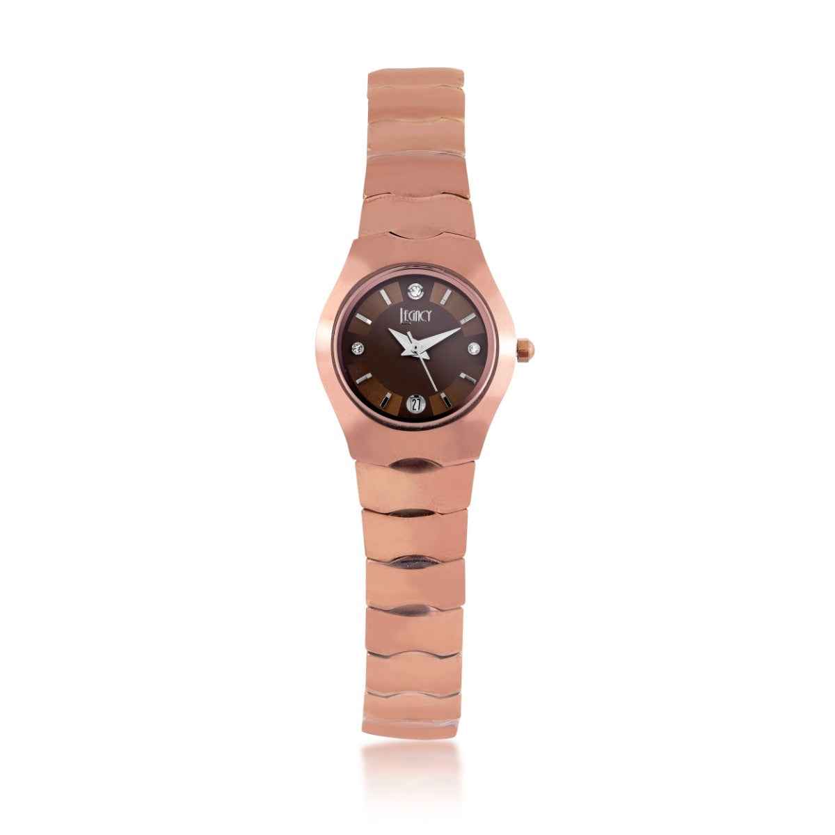 Legacy Ladies' Brown Tungsten Watch with Brown Dial
