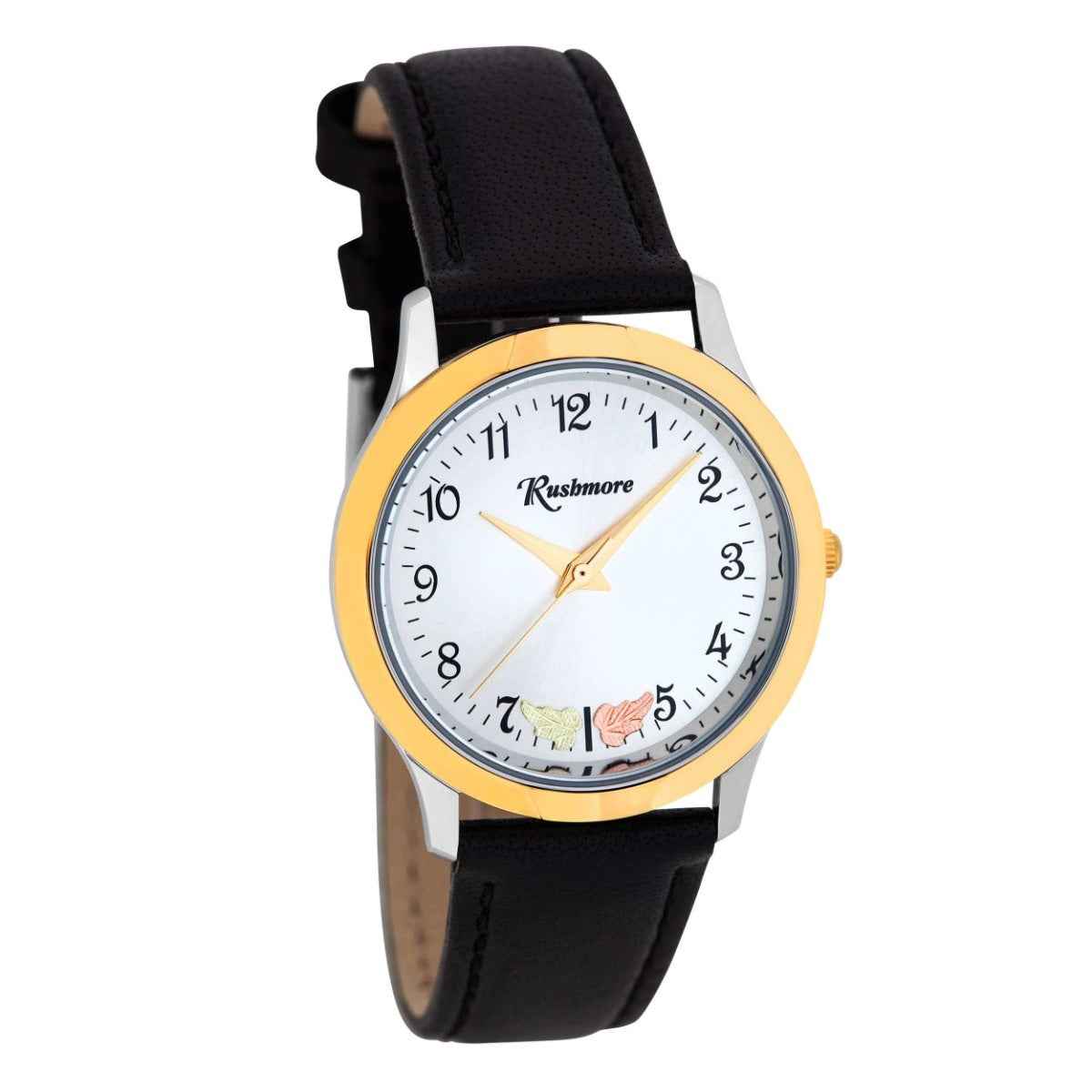 Rushmore Men's Black Hills Gold Two-Tone Stainless Steel Watch with White Dial (2)