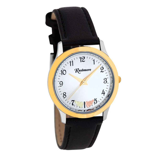 Rushmore Men's Black Hills Gold Two-Tone Stainless Steel Watch with White Dial (2)