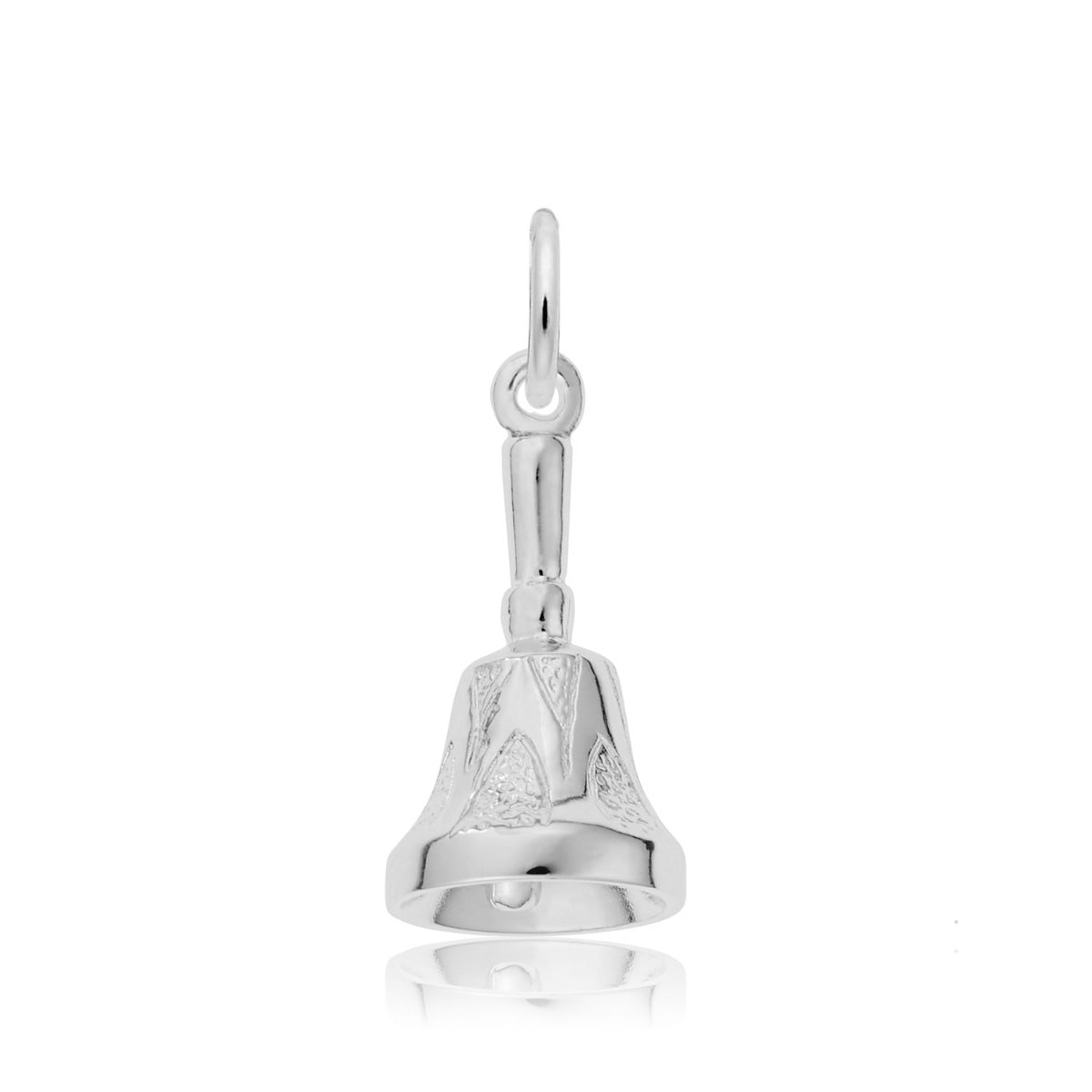 Hand Bell Charm in Sterling Silver