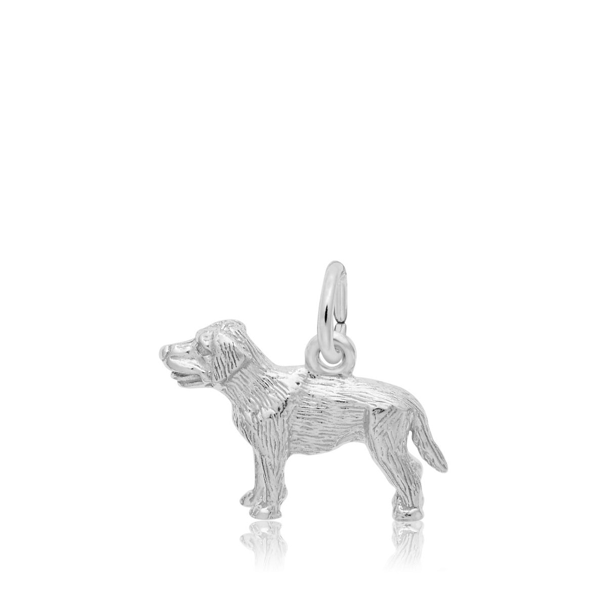 Labrador Retriever Dog Charm in Sterling Silver