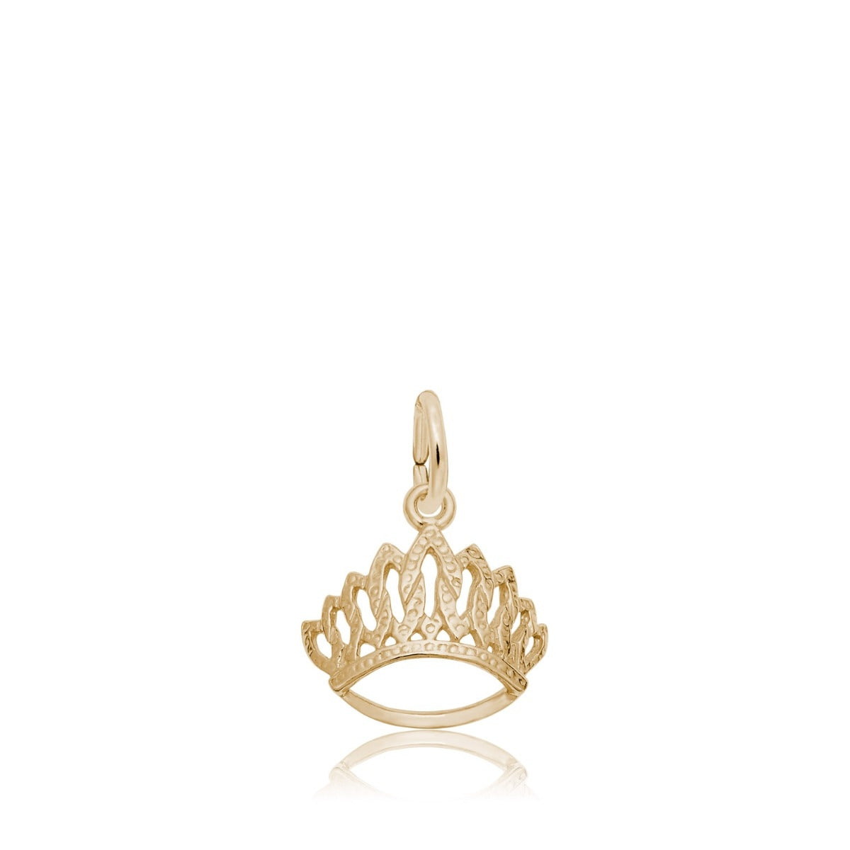 Tiara Charm in 14K Yellow Gold