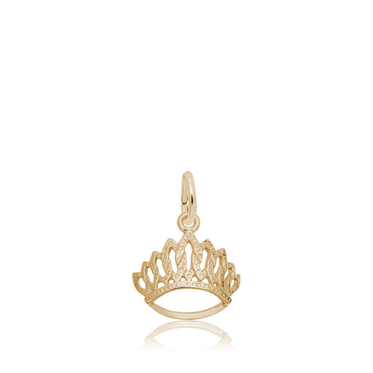 Tiara Charm in 14K Yellow Gold