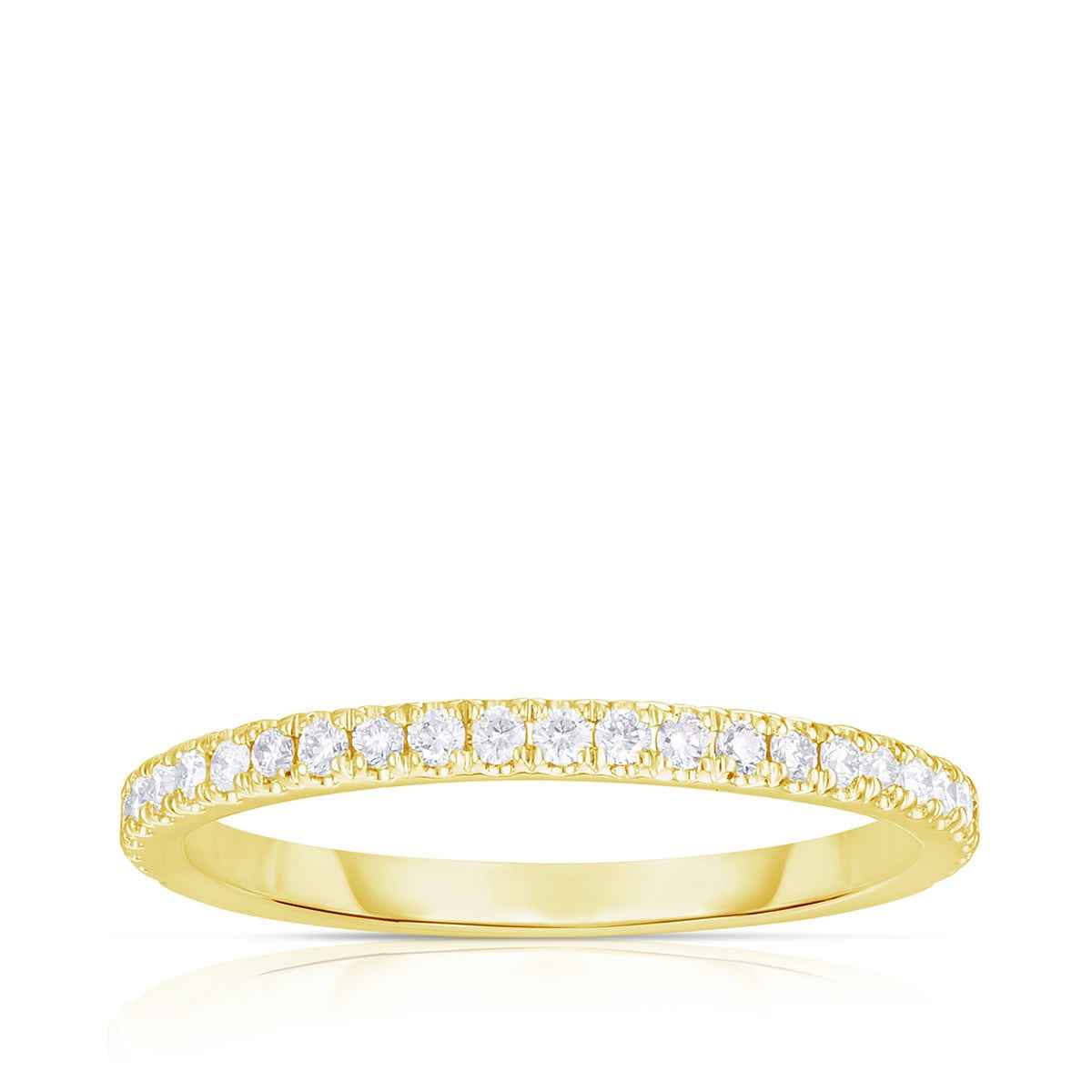 Brilliantly Yours 1/4 ct. tw. Diamond Wedding Band in 14K Yellow Gold