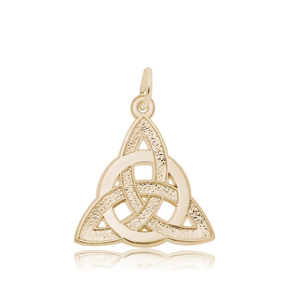 Celtic Trinity Knot Charm in 14K Yellow Gold