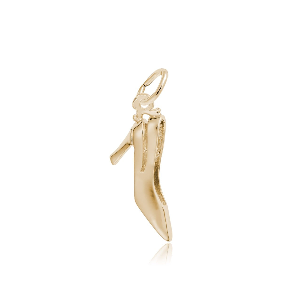 Sling Back Heel Charm in 14K Yellow Gold