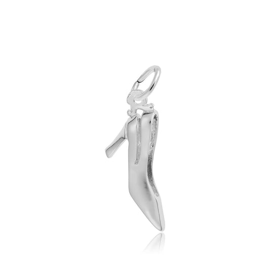 Sling Back Heel Charm in Sterling Silver