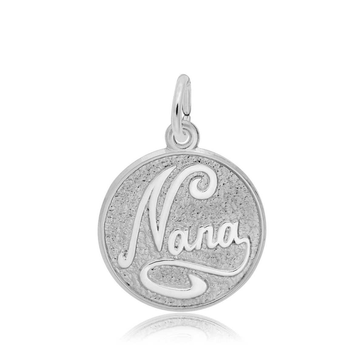Nana Disc Charm in Sterling Silver