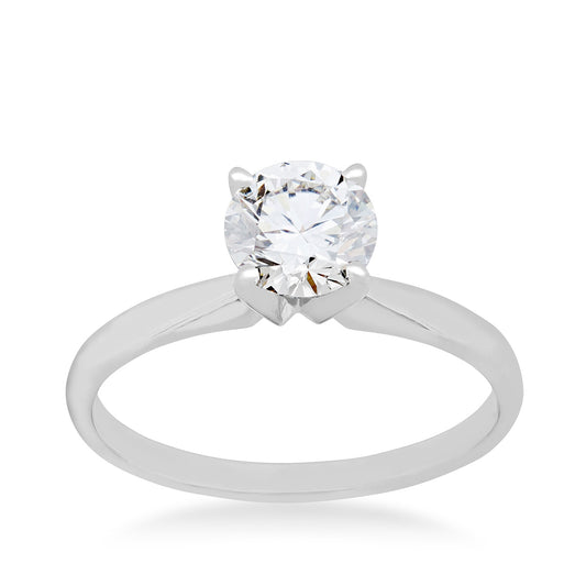1 ct. tw. Round Brilliant Diamond Solitaire Engagement Ring in 14K White Gold (2)
