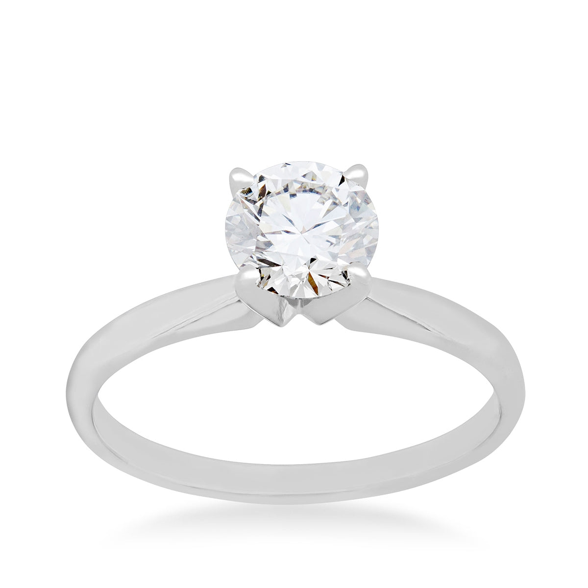3/4 ct. tw. Round Brilliant Diamond Solitaire Engagement Ring in 14K White Gold