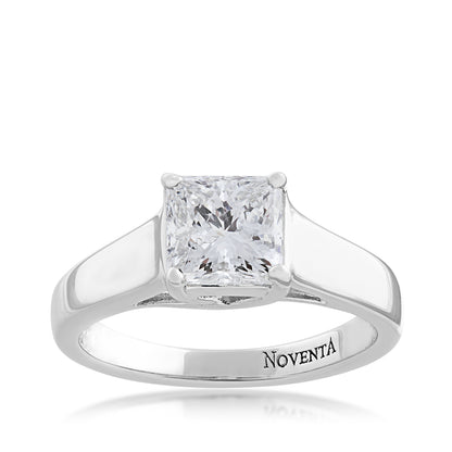 Noventa 1-1/2 ct. tw. Princess Cut Diamond Solitaire Engagement Ring in 14K White Gold