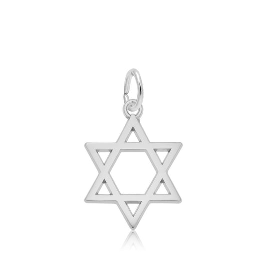 Star of David Charm in Sterling Silver