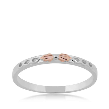 Black Hills Gold Open Stackable Ring in 10K White Gold