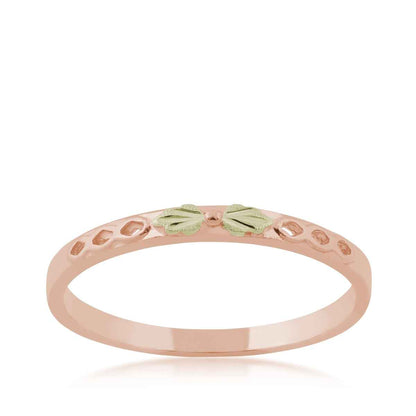 Black Hills Gold Open Stackable Ring in 10K Pink Gold