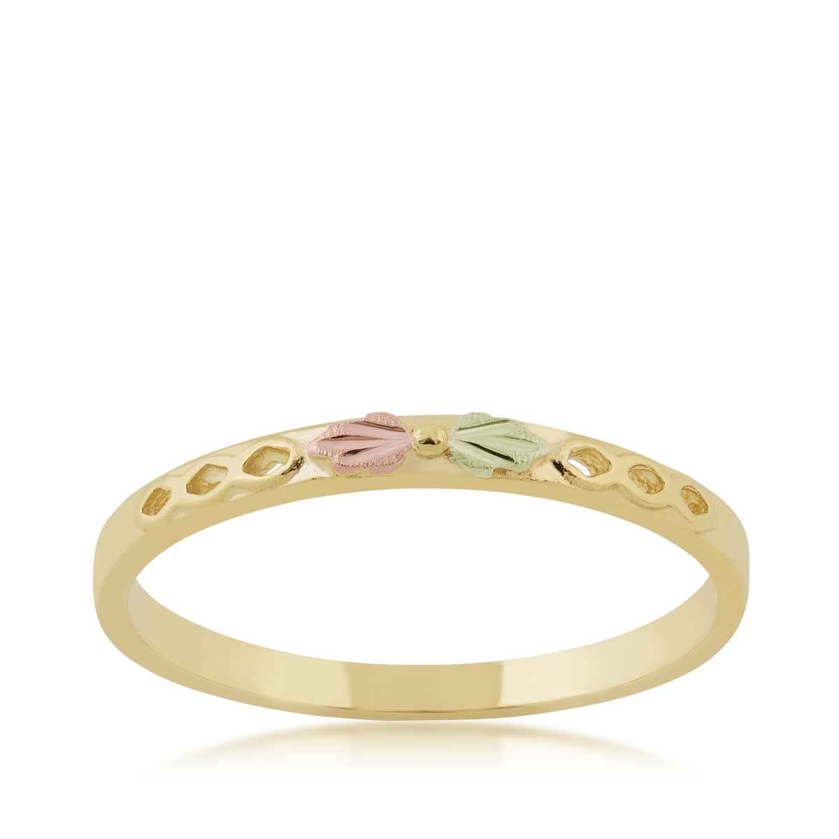 Black Hills Gold Open Stackable Ring in 10K Yellow Gold