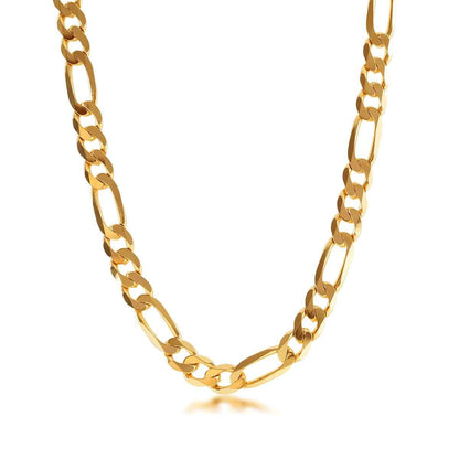 9.4mm 22-inch Figaro Chain Necklace in 10K Yellow Gold