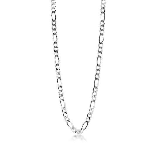 6.9mm 24-inch Figaro Chain in Sterling Silver