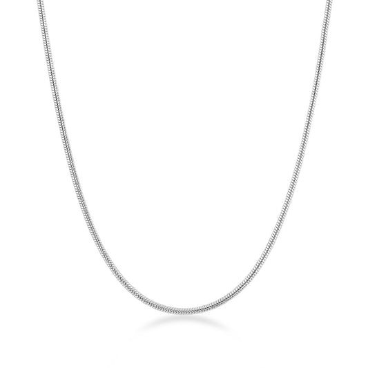 1mm 22-inch Adjustable Snake Chain in Sterling Silver