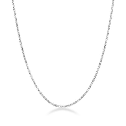 1mm 22-inch Adjustable Spiga Chain in Sterling Silver