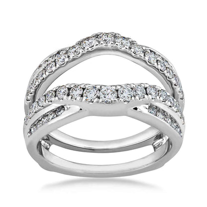 1 ct. tw. Diamond Pave Wedding Ring Enhancer in 14K White Gold