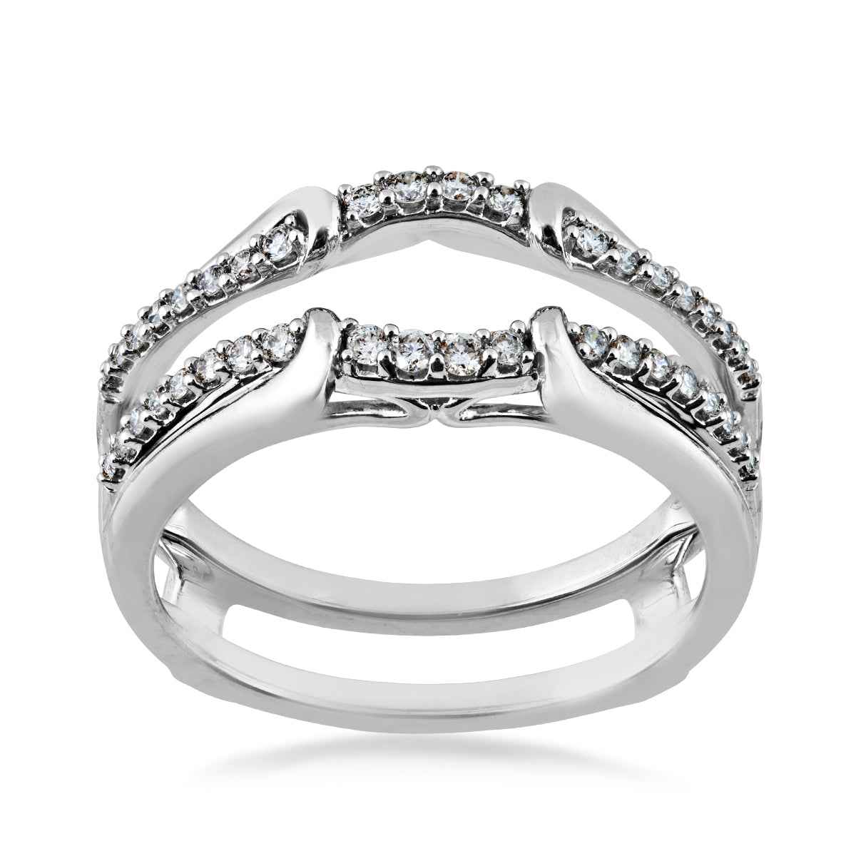 1/4 ct. tw. Diamond Wedding Ring Enhancer in 14K White Gold