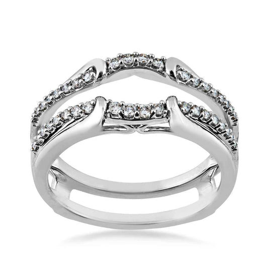 1/4 ct. tw. Diamond Wedding Ring Enhancer in 14K White Gold