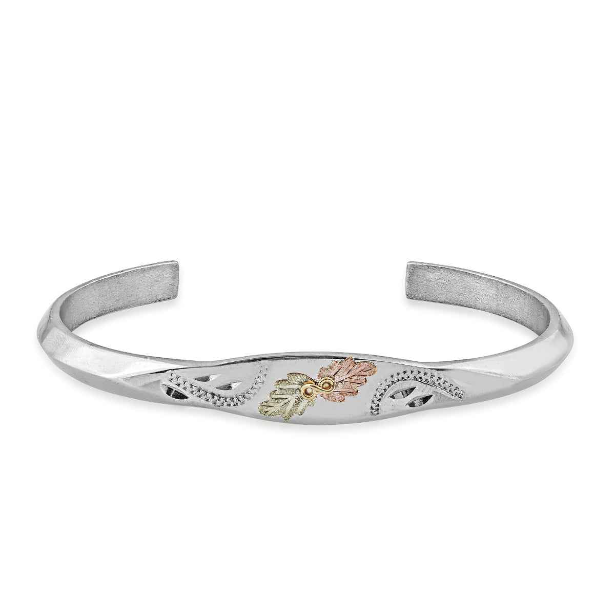 Black Hills Gold Knife Edge Cuff Bracelet in Sterling Silver (2)
