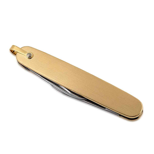 Black Hills Gold Pocket Knife in Stainless Steel close-up detail