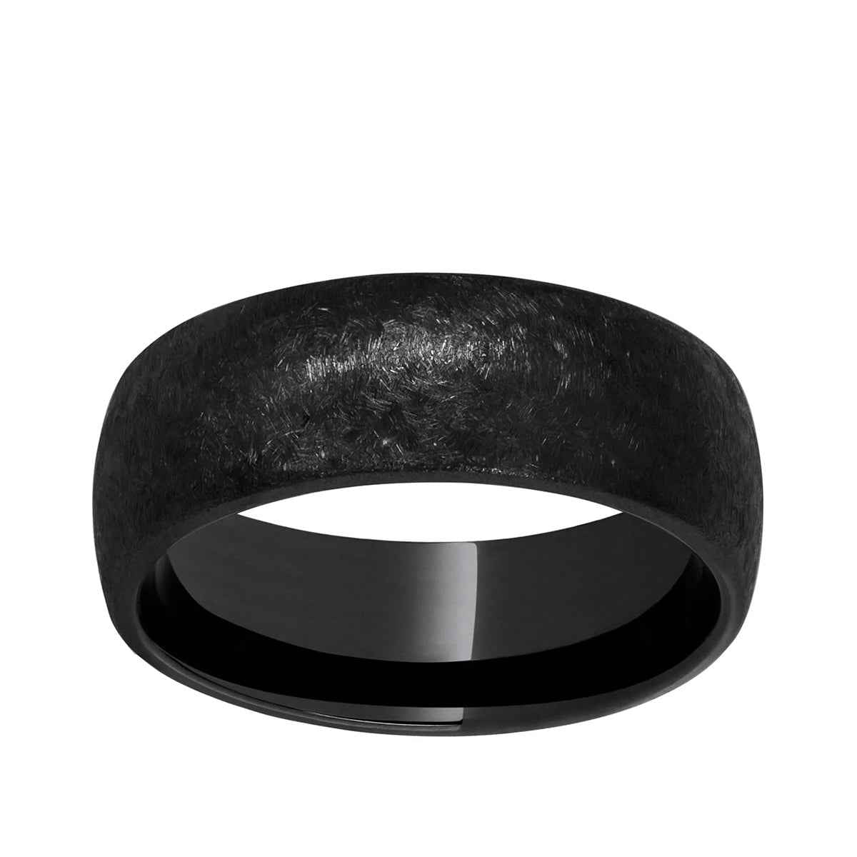 Men's 8.0mm Black Nightwatch Ceramic Wedding Band