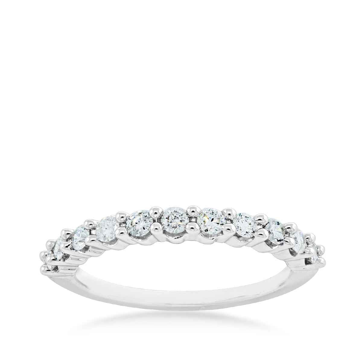 1/2 ct. tw. Round Brilliant Diamond Anniversary Band in 10K White Gold