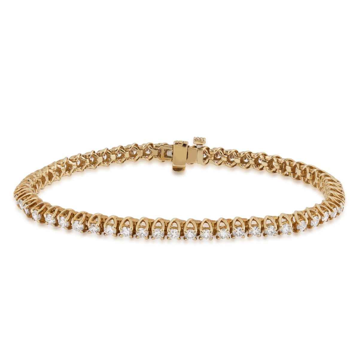 4 ct. tw. Round Diamond Tennis Bracelet in 14K Yellow Gold