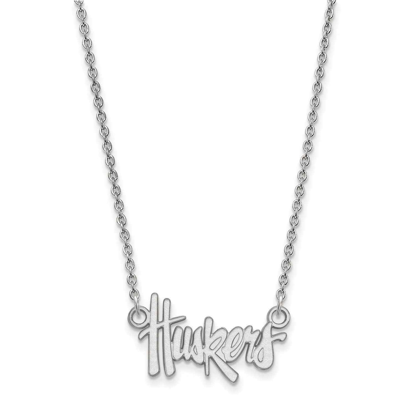 Ladies' Nebraska Huskers Logo Pendant in Sterling Silver