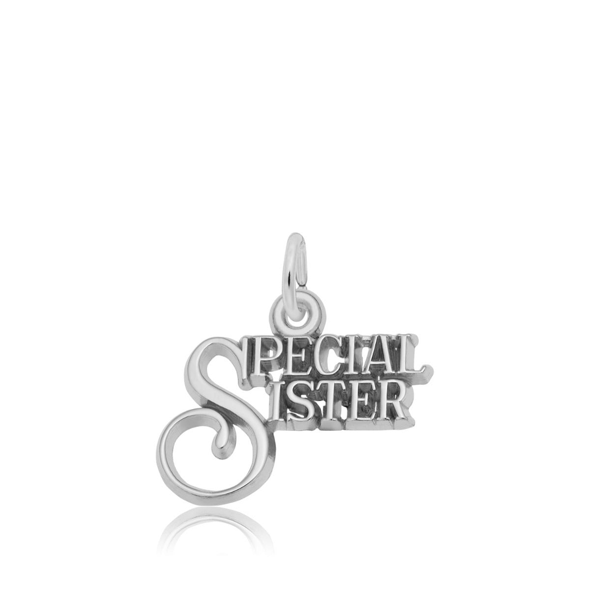Special Sister Charm in Sterling Silver