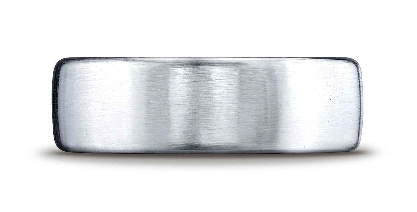 BENCHMARK Mens 7.5MM Satin Finish Cobalt Wedding Band