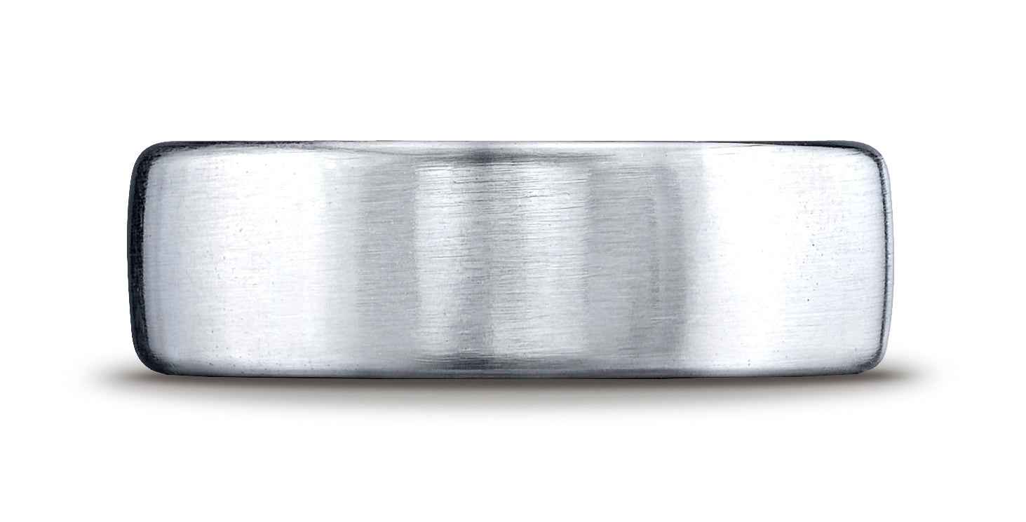 BENCHMARK Mens 7.5MM Satin Finish Cobalt Wedding Band