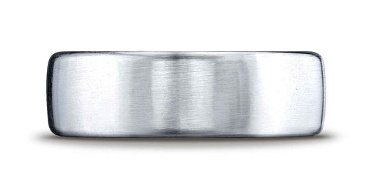 BENCHMARK Mens 7.5MM Satin Finish Cobalt Wedding Band