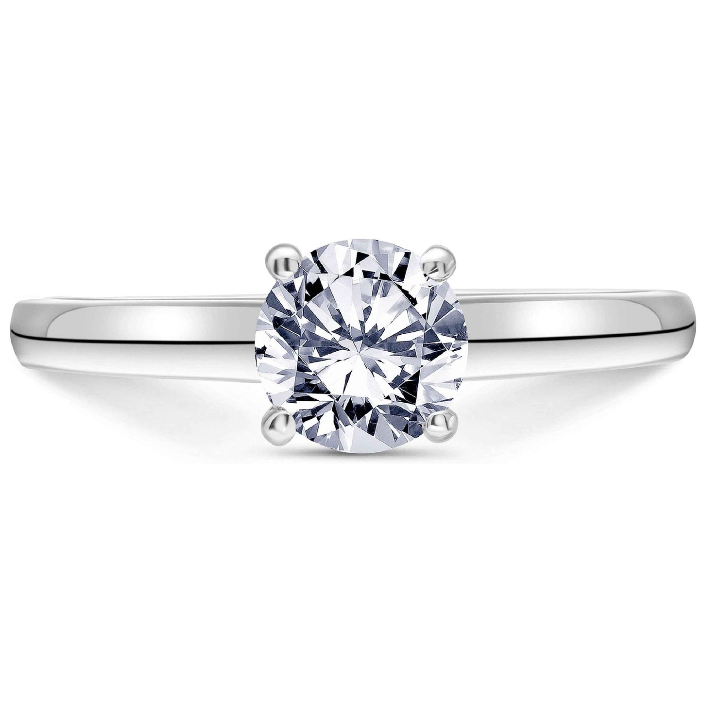 Scott Kay Namaste Solitaire Semi-Mount Engagement Ring in 14K White and Pink Gold front view