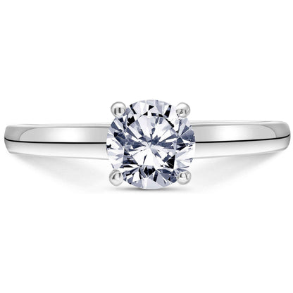 Scott Kay Namaste Solitaire Semi-Mount Engagement Ring in 14K White and Pink Gold front view